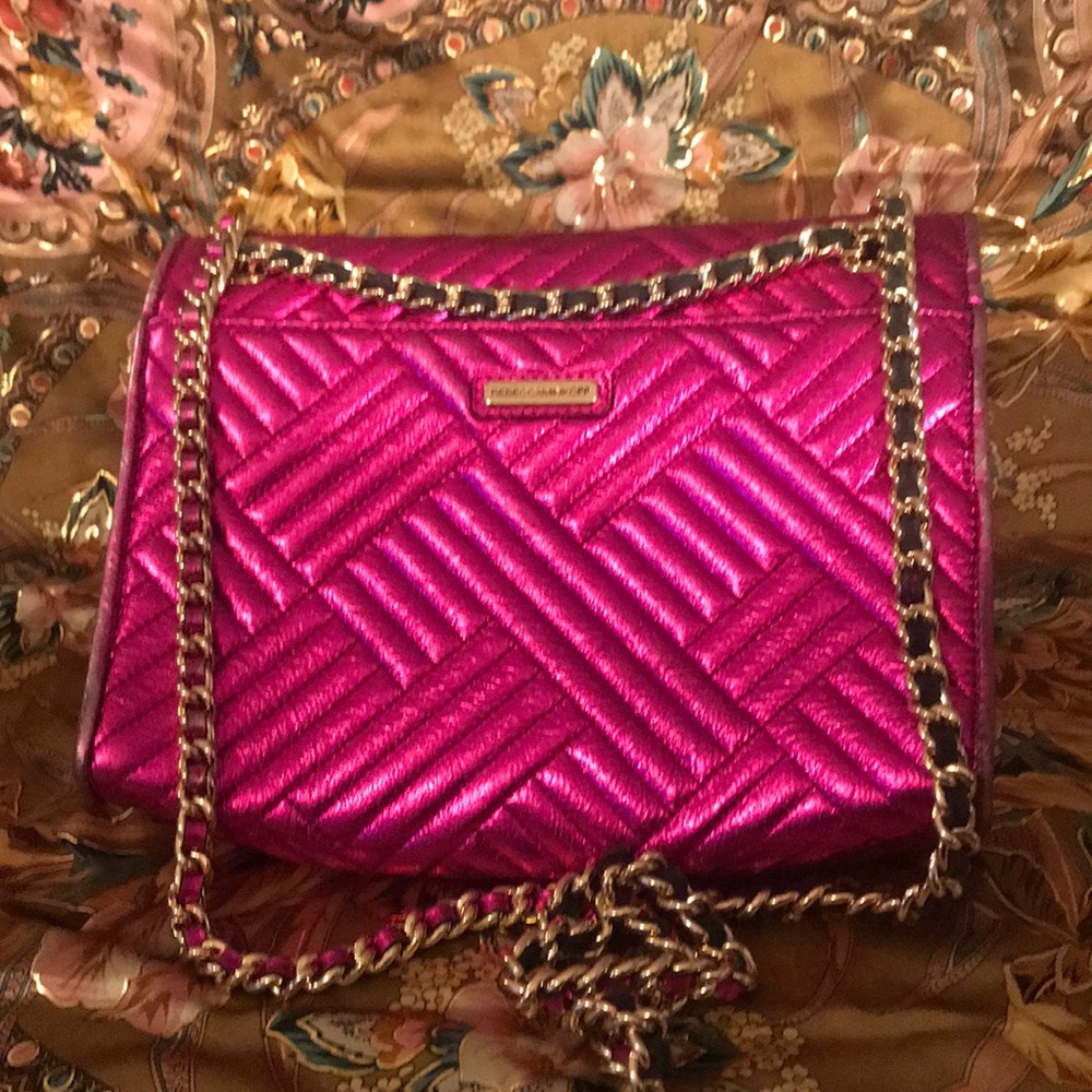 Rebecca Minkoff hot pink metallic bag
